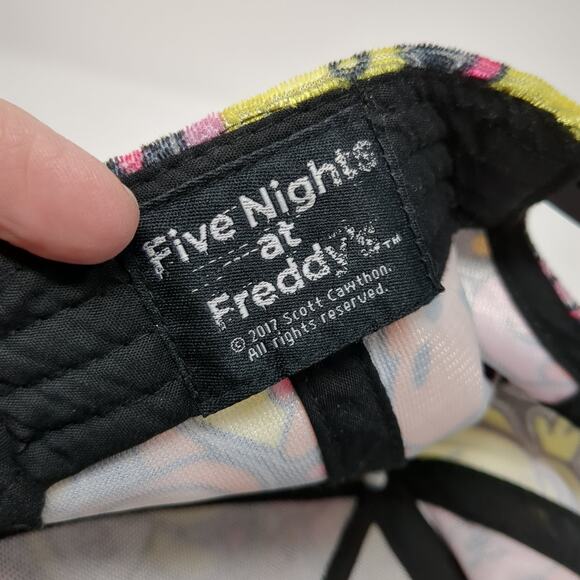 Five Nights At Freddy's Snapback 5 Panel Cap Multi One Size Adjustable Printed - Picture 10 of 10